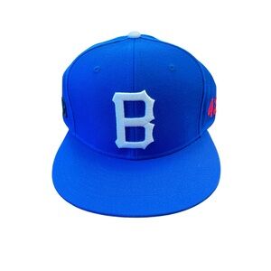 Blue Baseball Cap with White Lettering